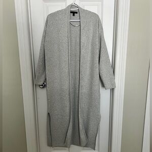 Banana Republic Light Gray Knit Duster Cardigan